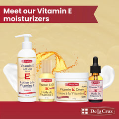 De La Cruz lotion on forearm before and after showing visible smoothness