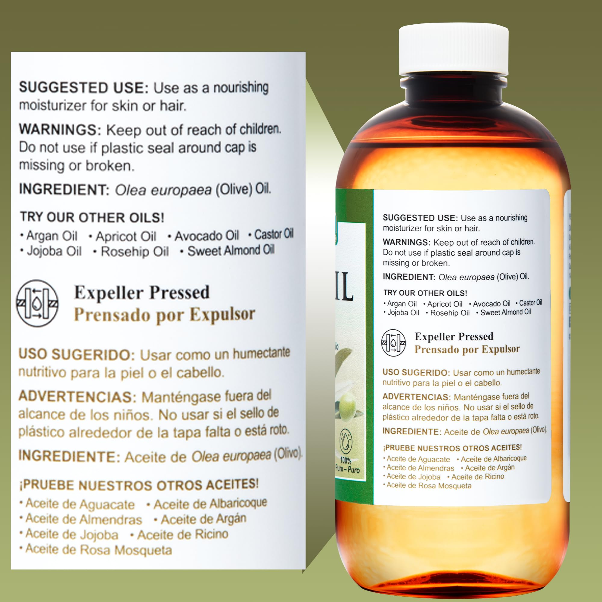 De La Cruz bottle beside a measuring cup showing 8 fl oz scale benefit