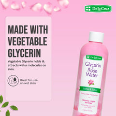 De La Cruz poured drop on skin showing lightweight texture and absorbency