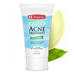 De La Cruz tube front view showing branding and 2.6oz size for quick identification
