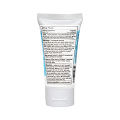 Clear De La Cruz ingredient label emphasizing fragrance-free and non-comedogenic benefit