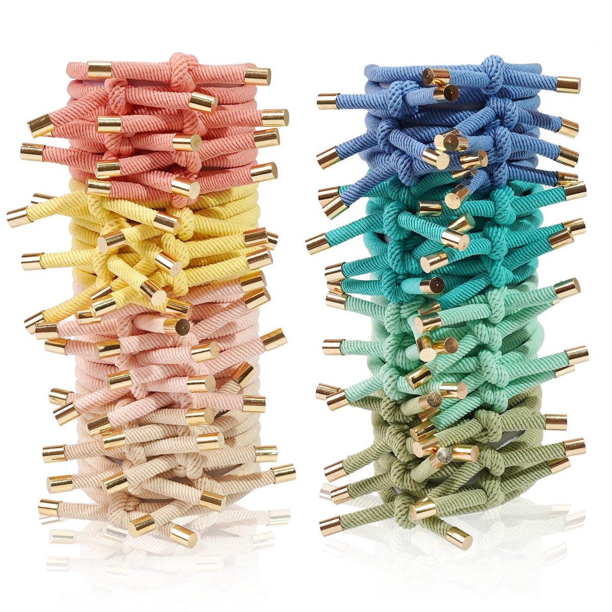 DealEachDay front pack of 56 elastics showing variety and value