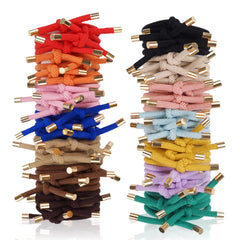 DealEachDay front packaging showing 56 knotted hair ties and color variety