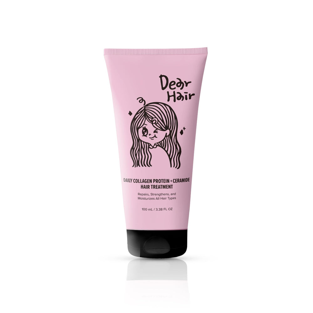 DEAR HAIR front packaging showing compact repair mask for travel