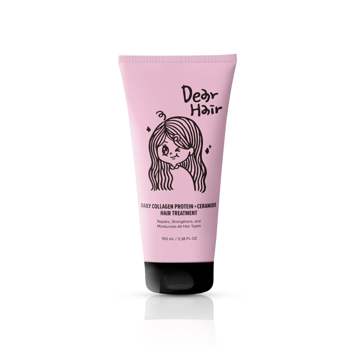 DEAR HAIR front packaging showing compact repair mask for travel
