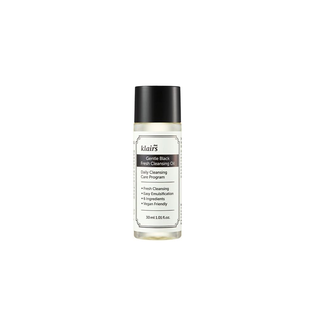 DearKlairs front bottle shot showing compact travel-friendly packaging and clear label benefit