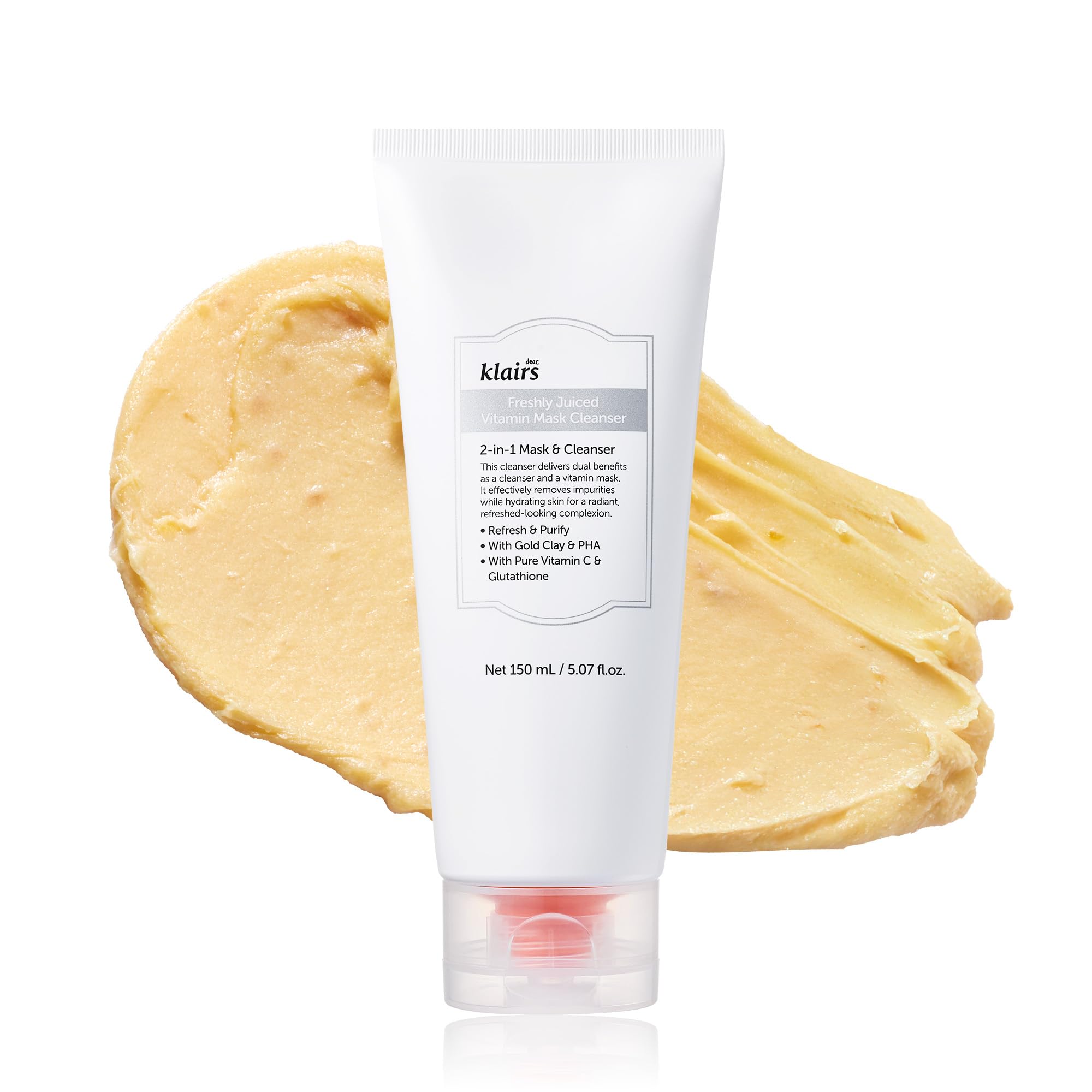 DearKlairs front packaging showing product and volume for clear selection