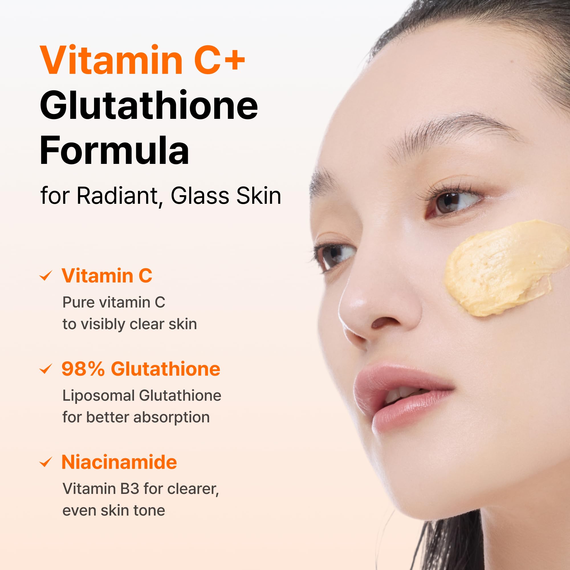 DearKlairs tangerine peel powder ingredient shot for natural brightening benefit