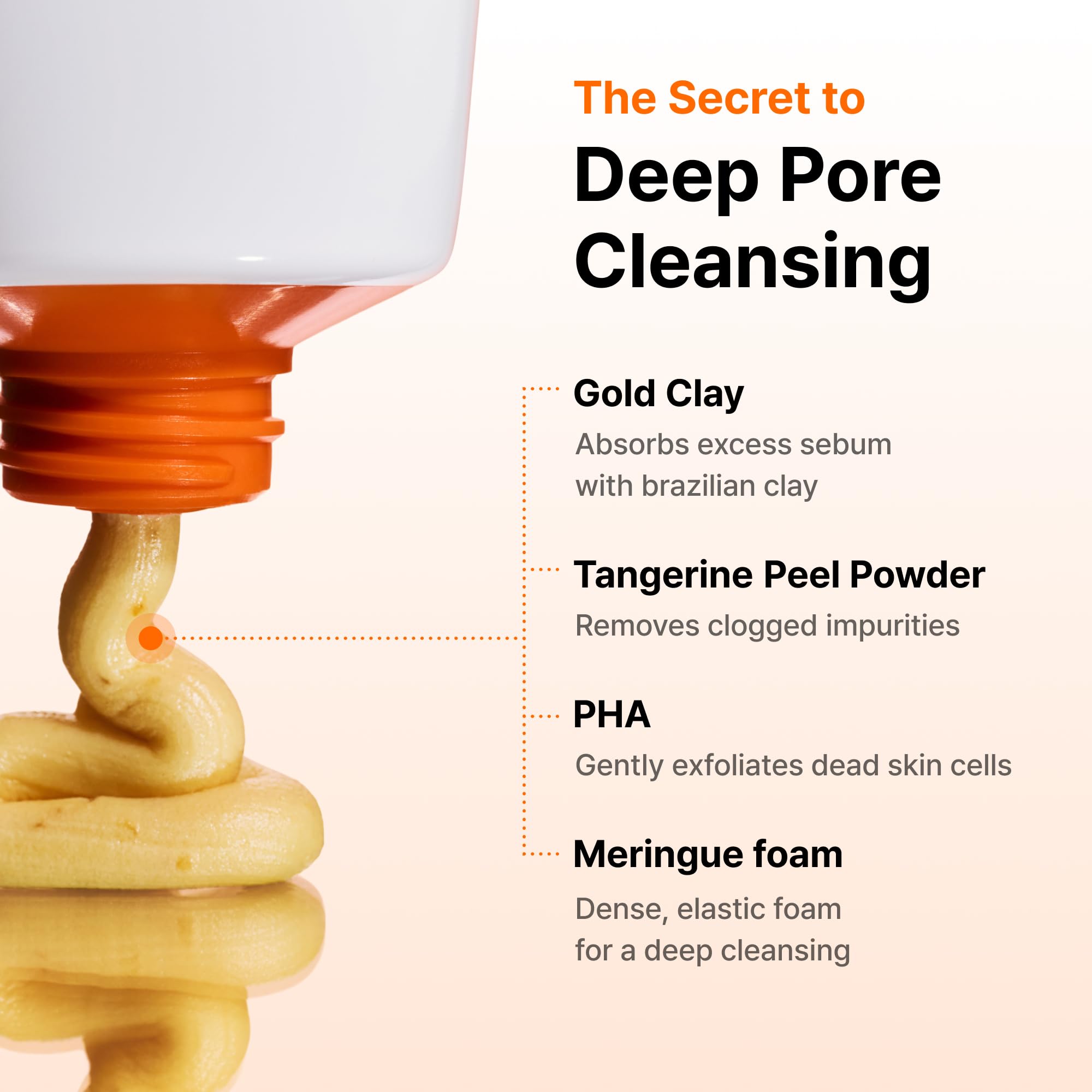DearKlairs mask applied to cheek area for targeted pore and sebum control