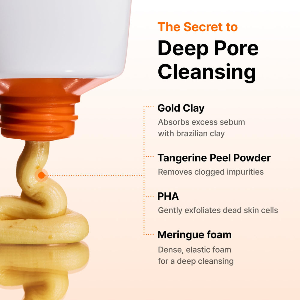 DearKlairs mask applied to cheek area for targeted pore and sebum control