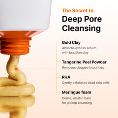 DearKlairs mask applied to cheek area for targeted pore and sebum control