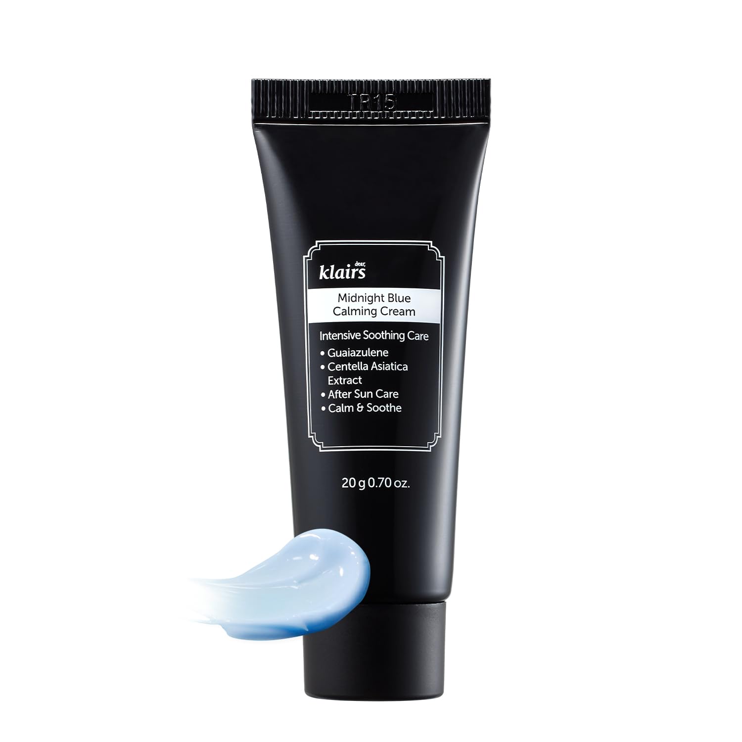 DearKlairs jar front showing compact 0.7 oz mini for soothing routines