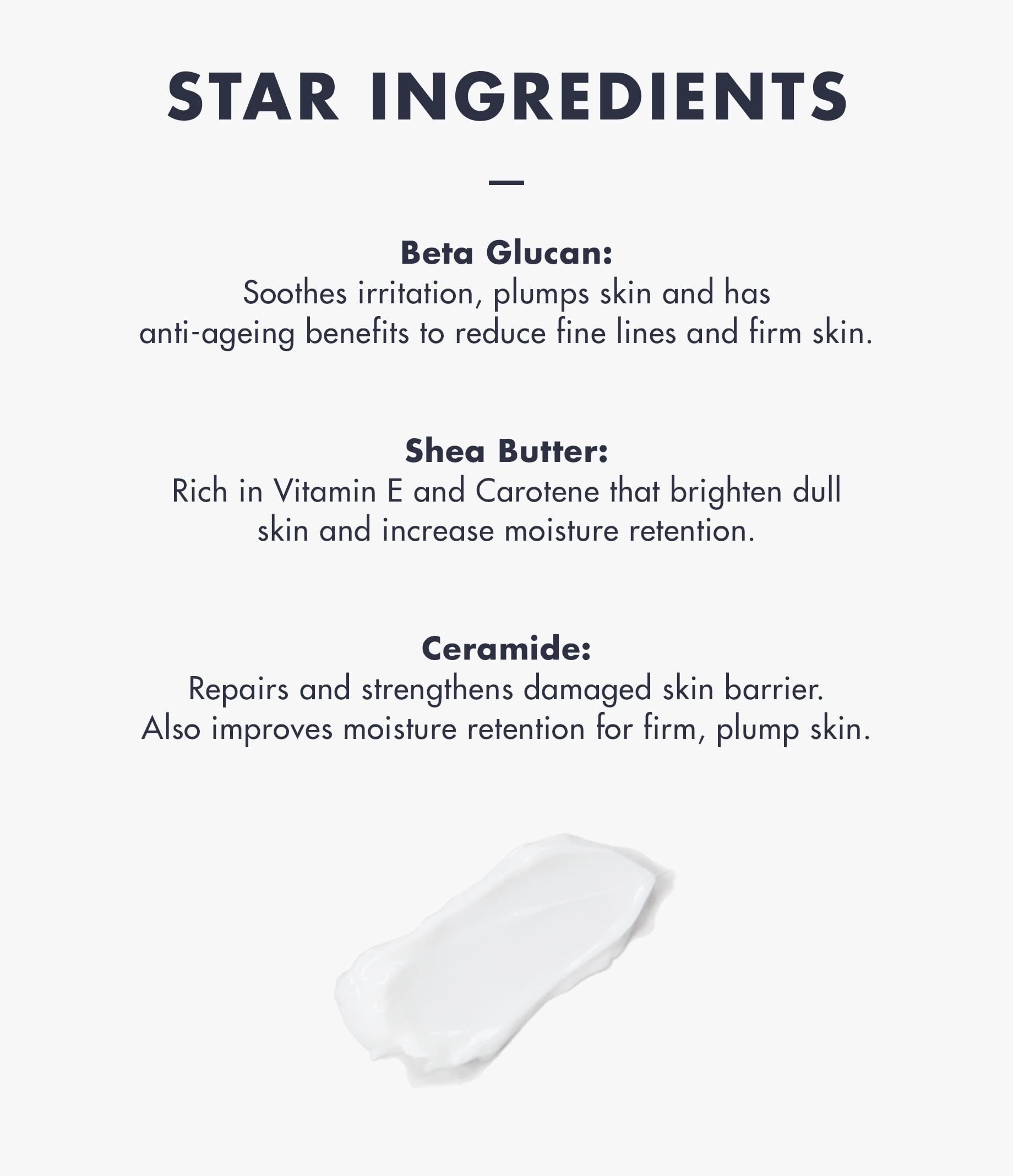 DearKlairs close-up of ceramide-like ingredient highlighting barrier support