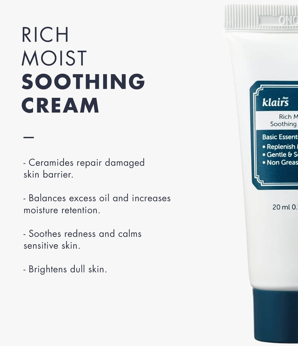 DearKlairs open jar showing creamy texture and quick absorption benefit
