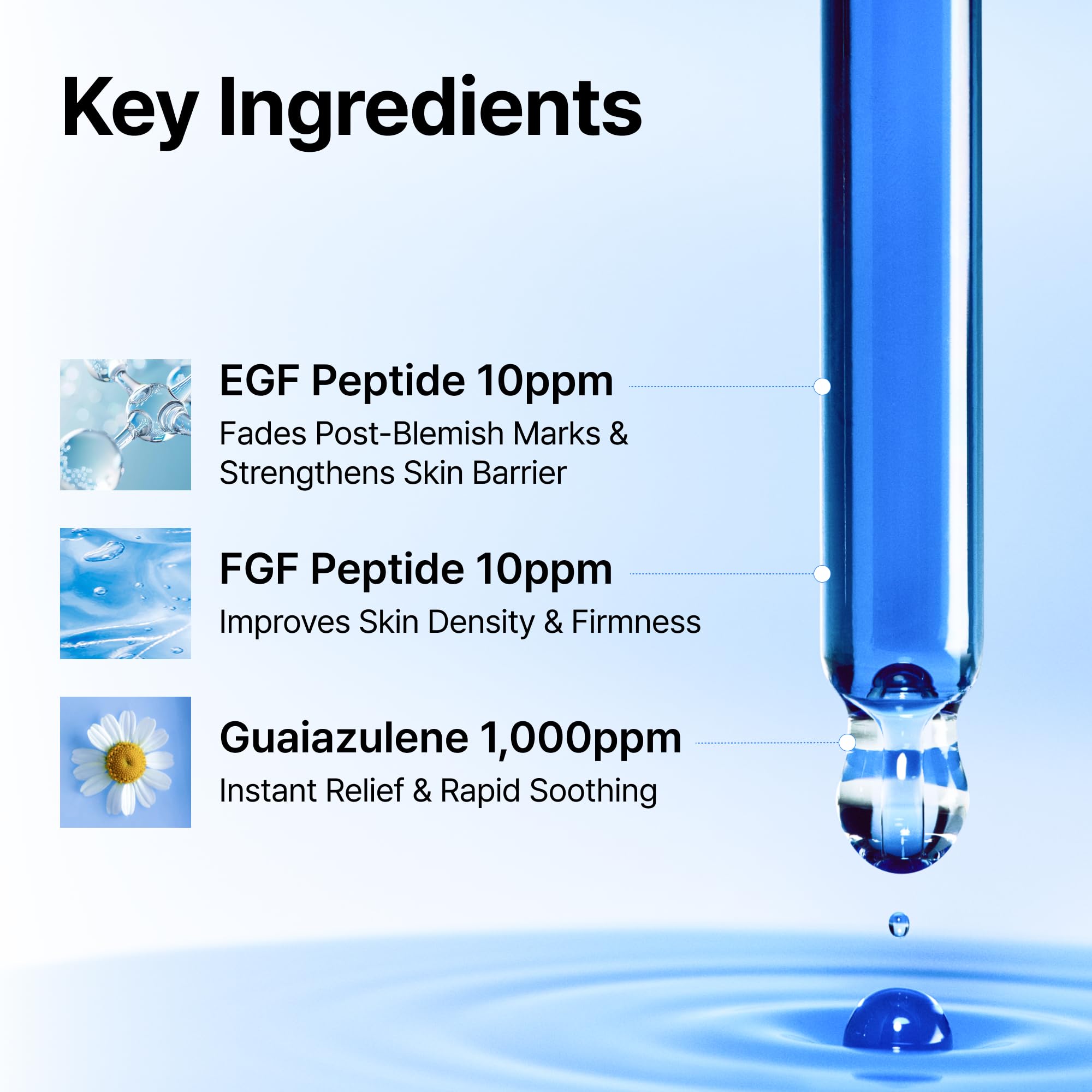 DearKlairs serum absorbed on skin showing lightweight, non-sticky finish