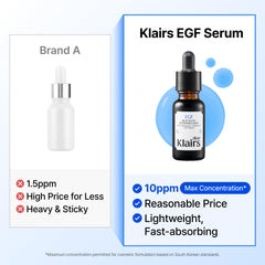 DearKlairs serum staged with cleanser and moisturizer to show routine use