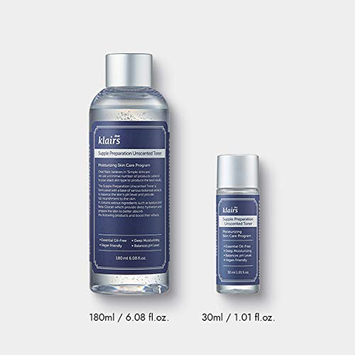 DearKlairs close-up of clear toner drop highlighting lightweight texture