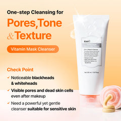 DearKlairs tube label close-up highlighting ingredients and usage benefits