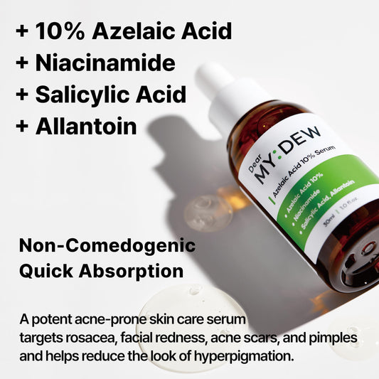 DearMYDEW pump dispensing serum texture for quick absorption benefit