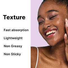 DearMYDEW before-and-after texture comparison for smoother-looking skin