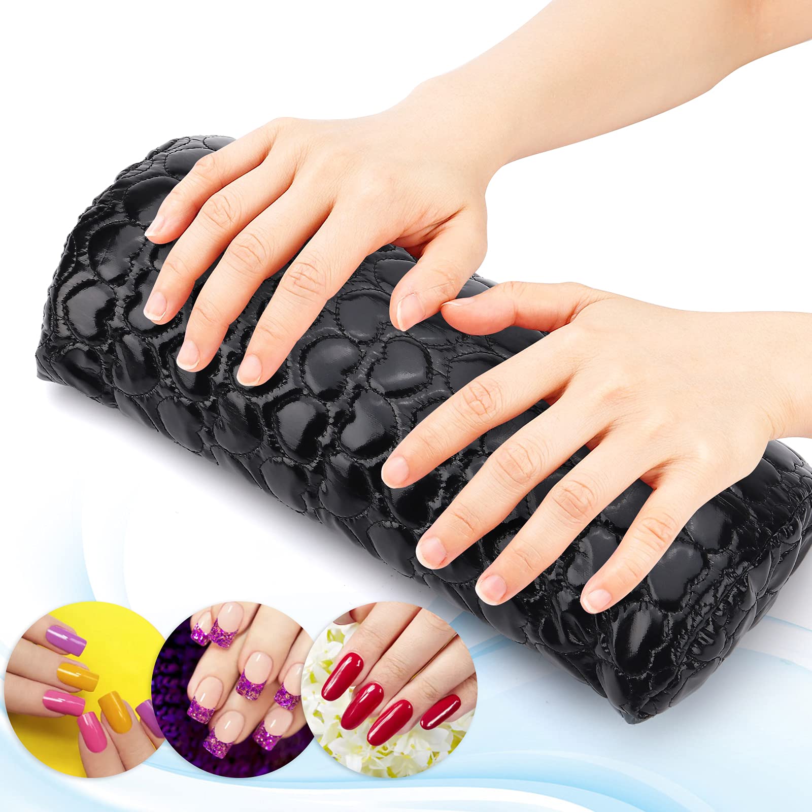 Deciniee nail pillow packed inside travel bag for on-the-go appointments