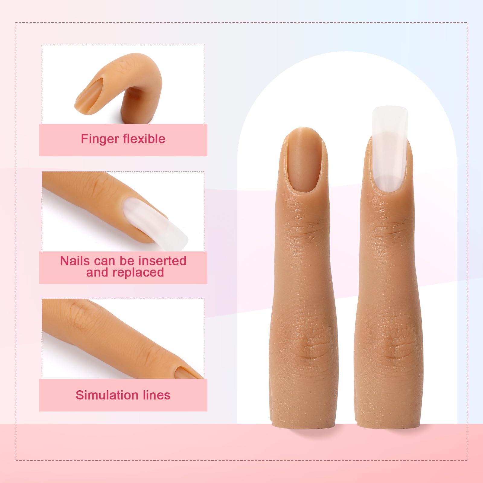Deciniee inserted nail tip application demonstrating how tips seat securely into the optimized nail bed