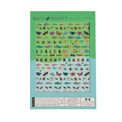 Deco Beauty packaging front view showing cute nail sticker sheet and benefit: easy selection