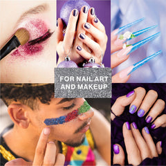 DECOYARDOO glitter used in face body art highlighting safe decorative shimmer
