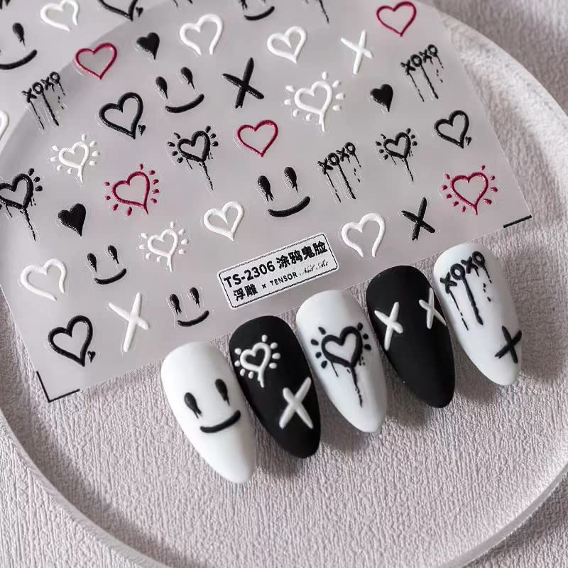 Dedyel front packaging showing two sticker sheets and colorful smile motifs for easy styling