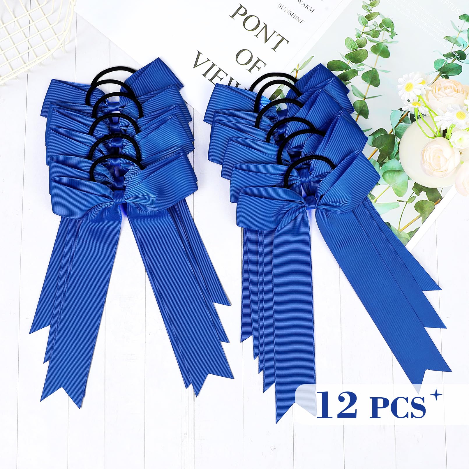 DEEKA bow worn in a high ponytail demonstrating reliable performance during activity