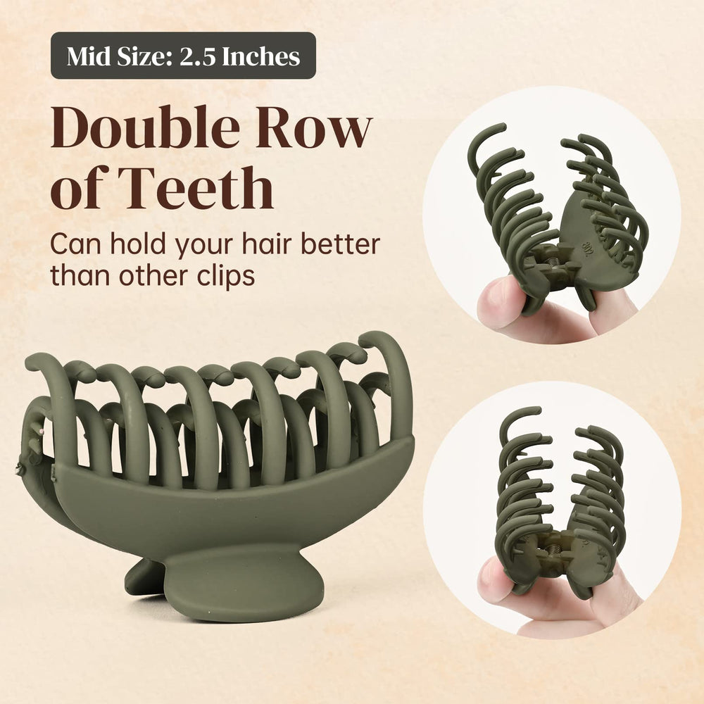 DEEKA close-up of double-row teeth providing stronger grip and hold