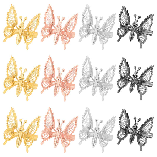 DEEKA front pack showing 12 butterfly clips for instant style