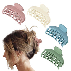 DEEKA front view of four matte clips showing colors and pack benefit