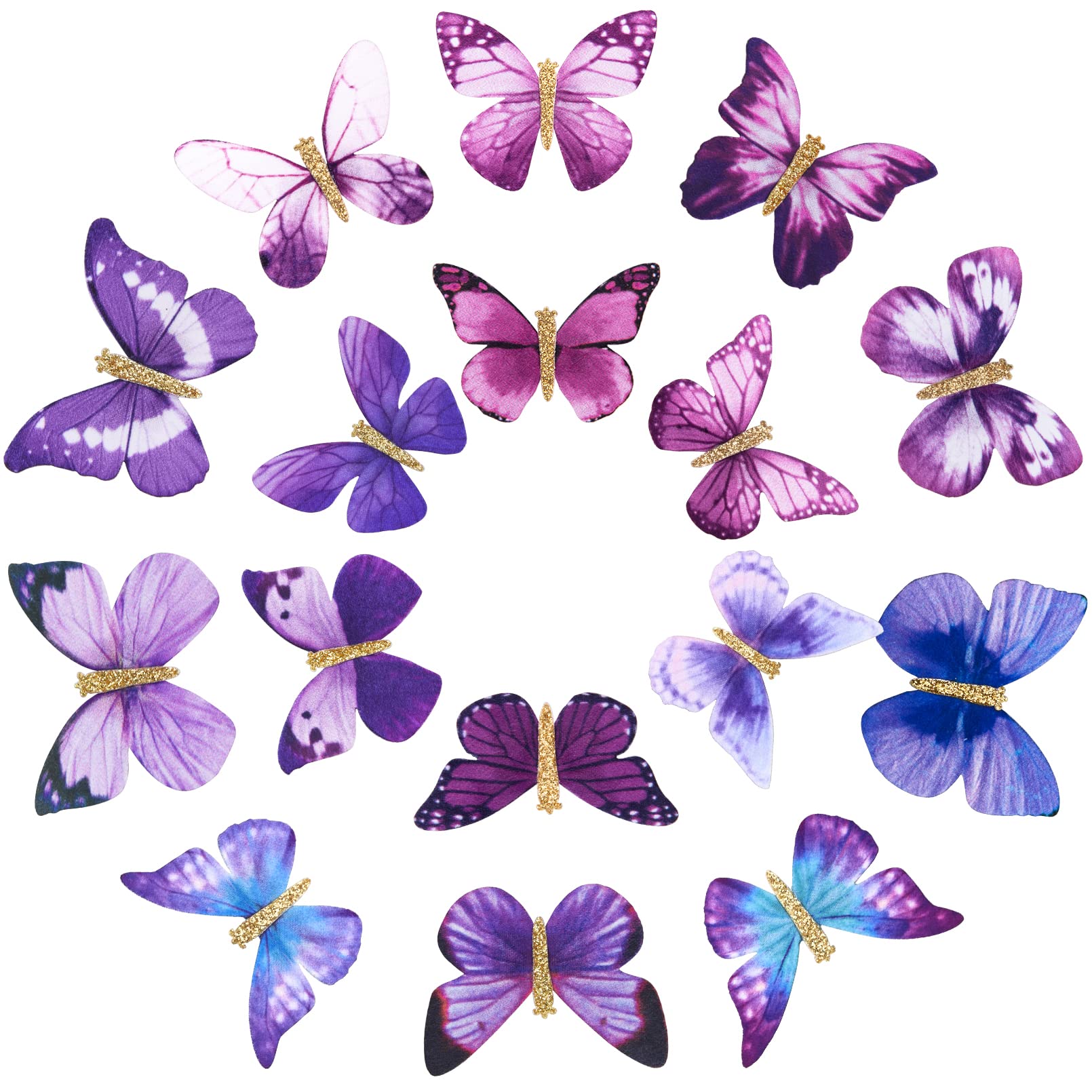 DEEKA front packaging showing full 16-piece butterfly clip set, easy styling