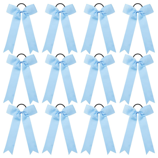 DEEKA front view light blue bow showing neat collegiate style and team-ready appearance