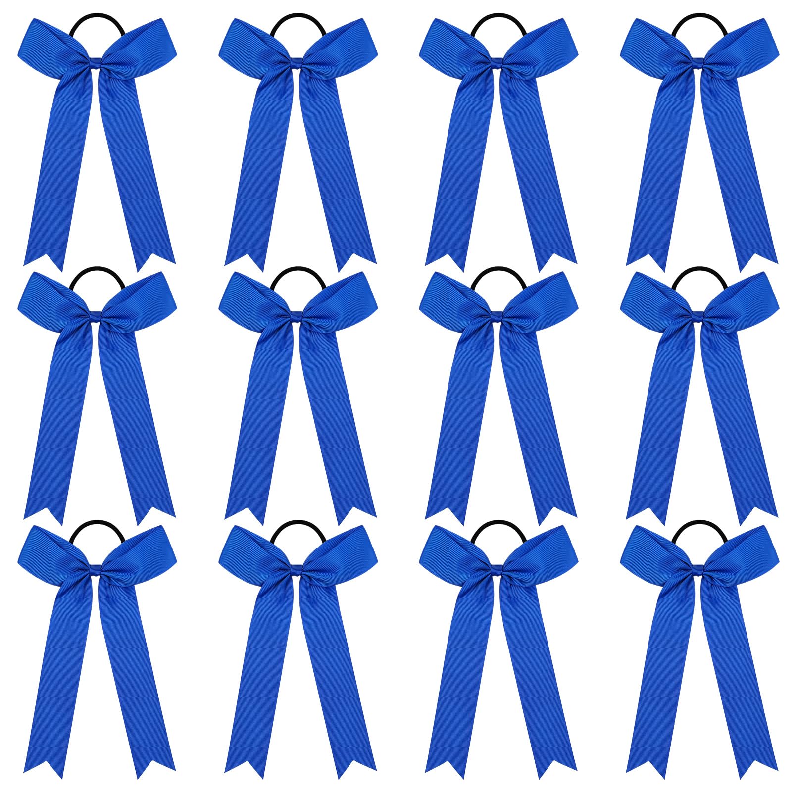 DEEKA front view of royal blue bow showing bold collegiate look and team-ready style