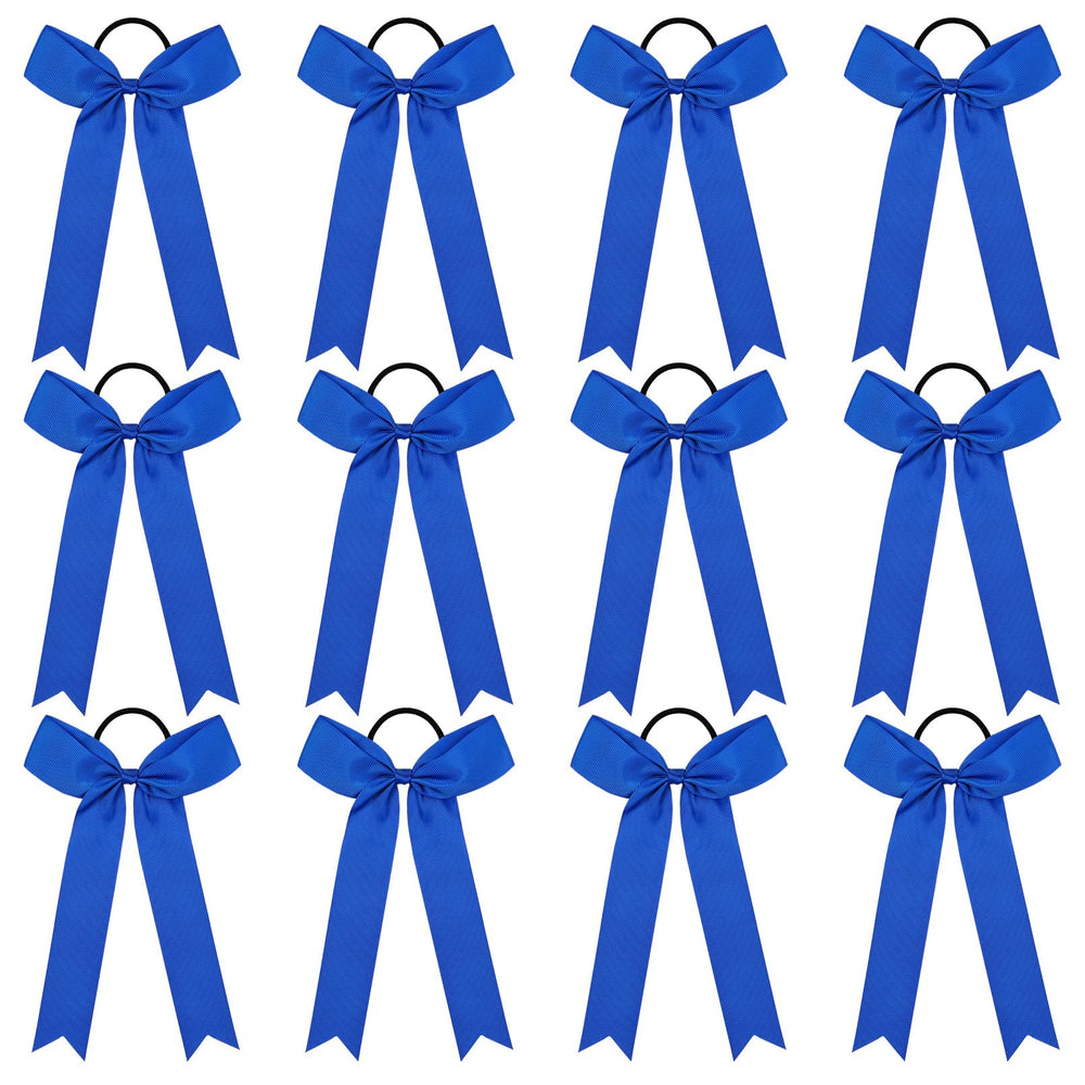 DEEKA front view of royal blue bow showing bold collegiate look and team-ready style