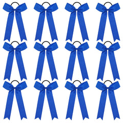 DEEKA front view of royal blue bow showing bold collegiate look and team-ready style