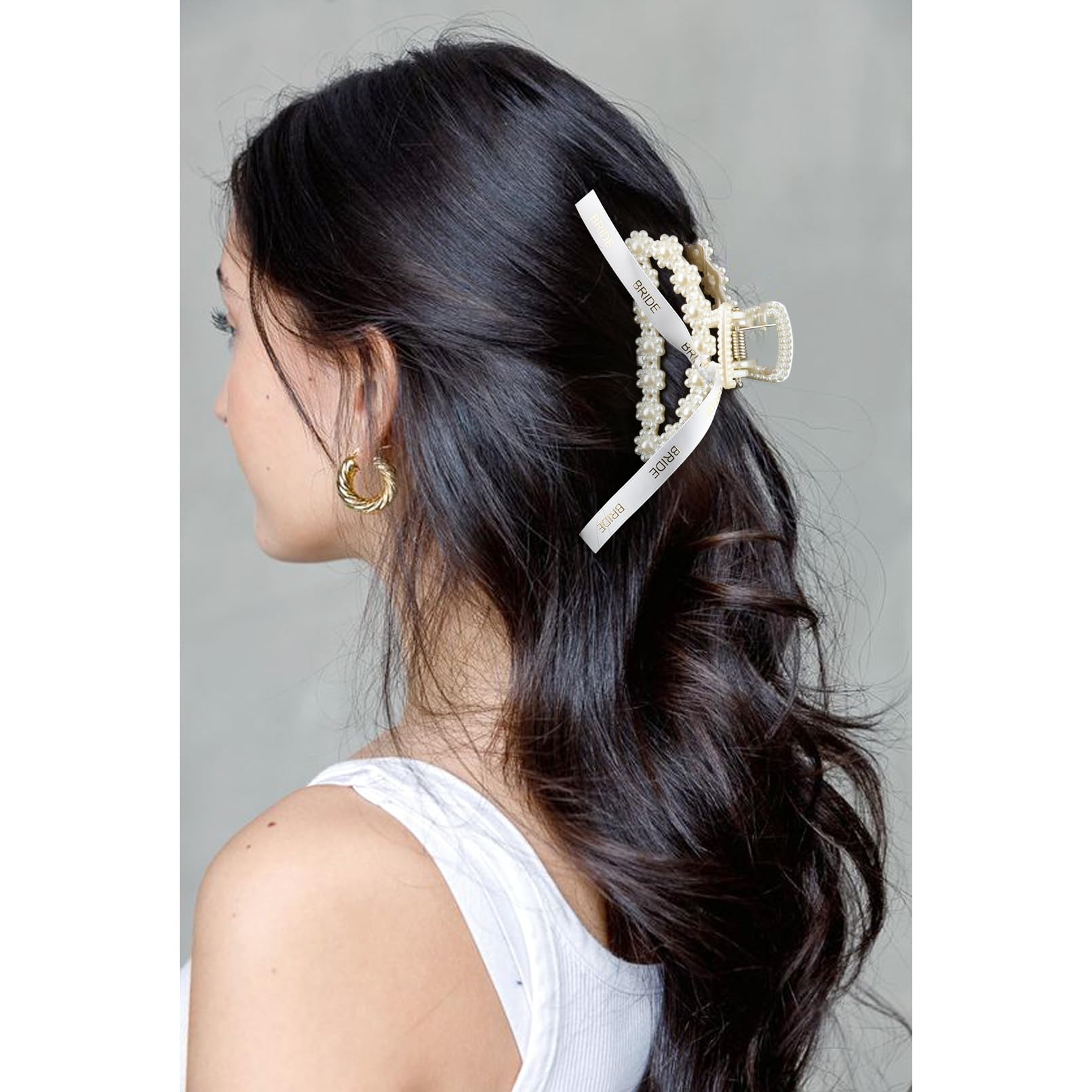 DEEKA hair clip holding an updo on model for practical styling and photo-ready benefit