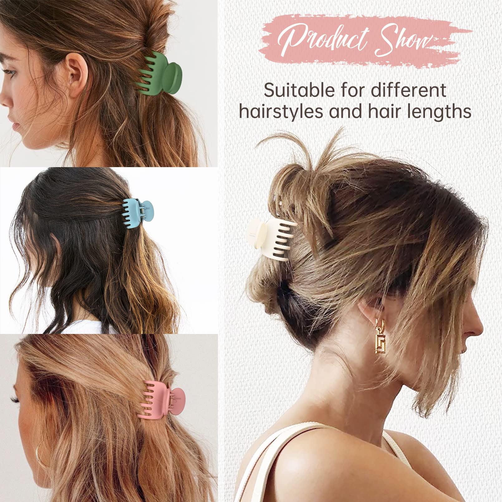 DEEKA clip used in a half-up hairstyle for neat everyday styling benefit