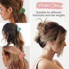 DEEKA clip used in a half-up hairstyle for neat everyday styling benefit