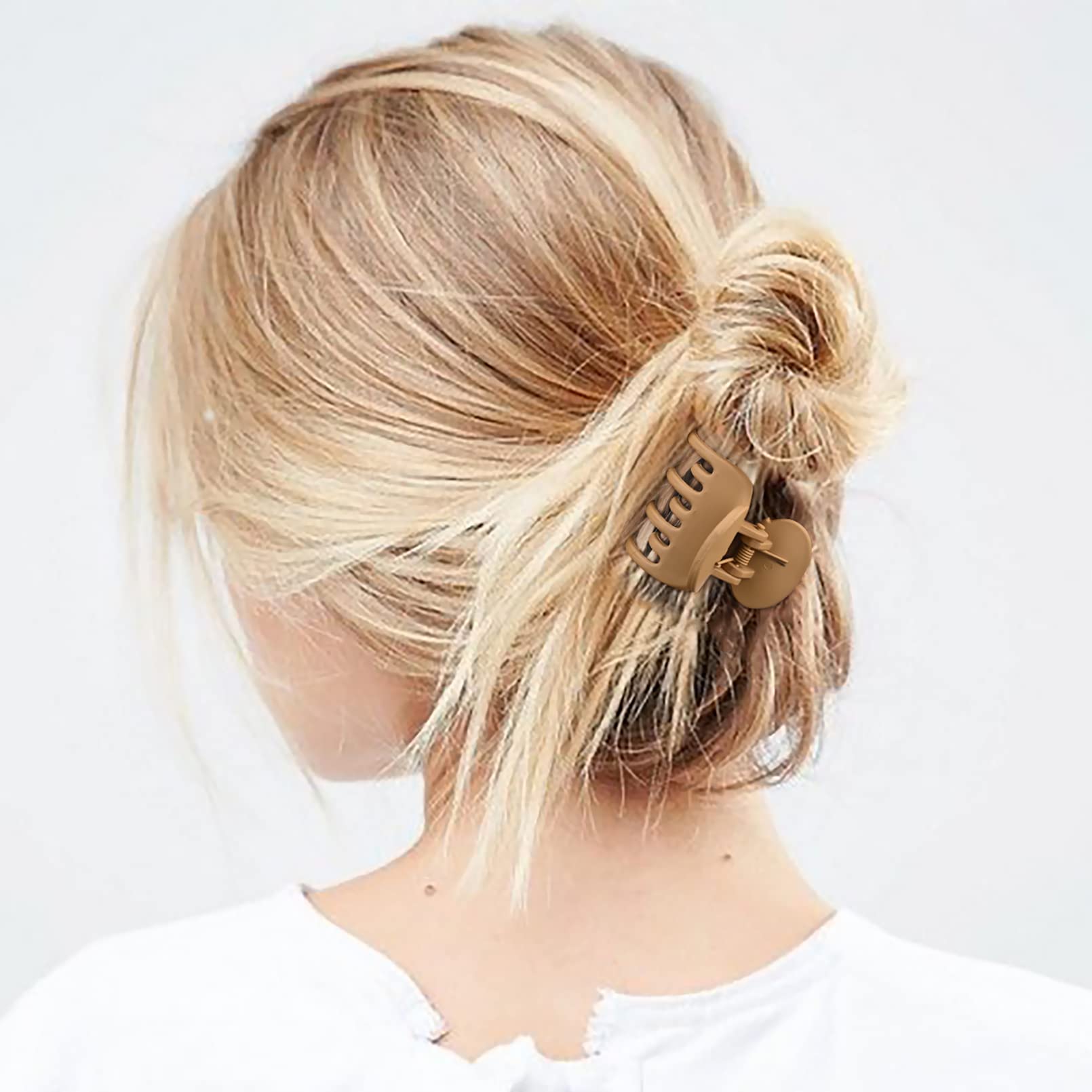DEEKA clips inside a purse showing travel-ready convenience and quick styling