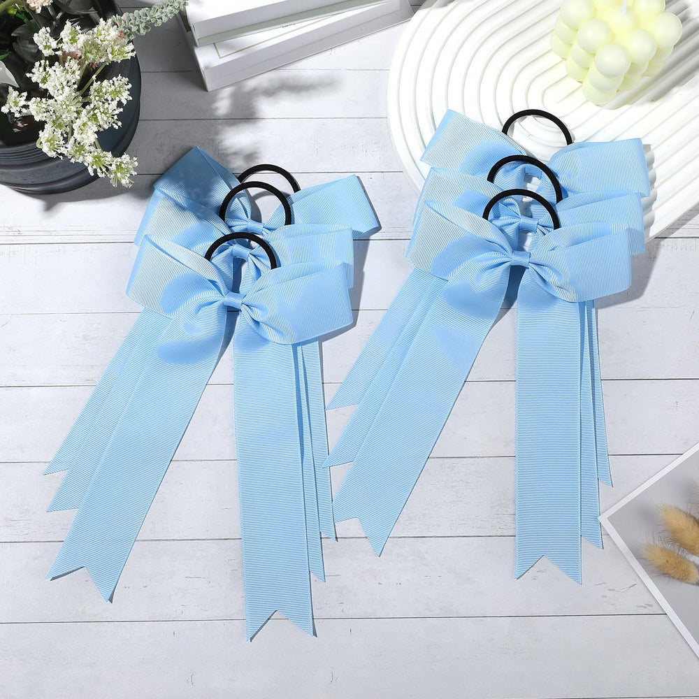 DEEKA light blue bow in stadium lifestyle setting showing spirited, polished look
