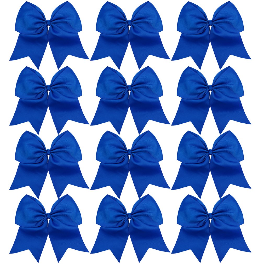 DEEKA royal blue bow front view showing bold color and visibility