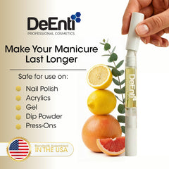 DeEnti open cap and label for clear product information benefit