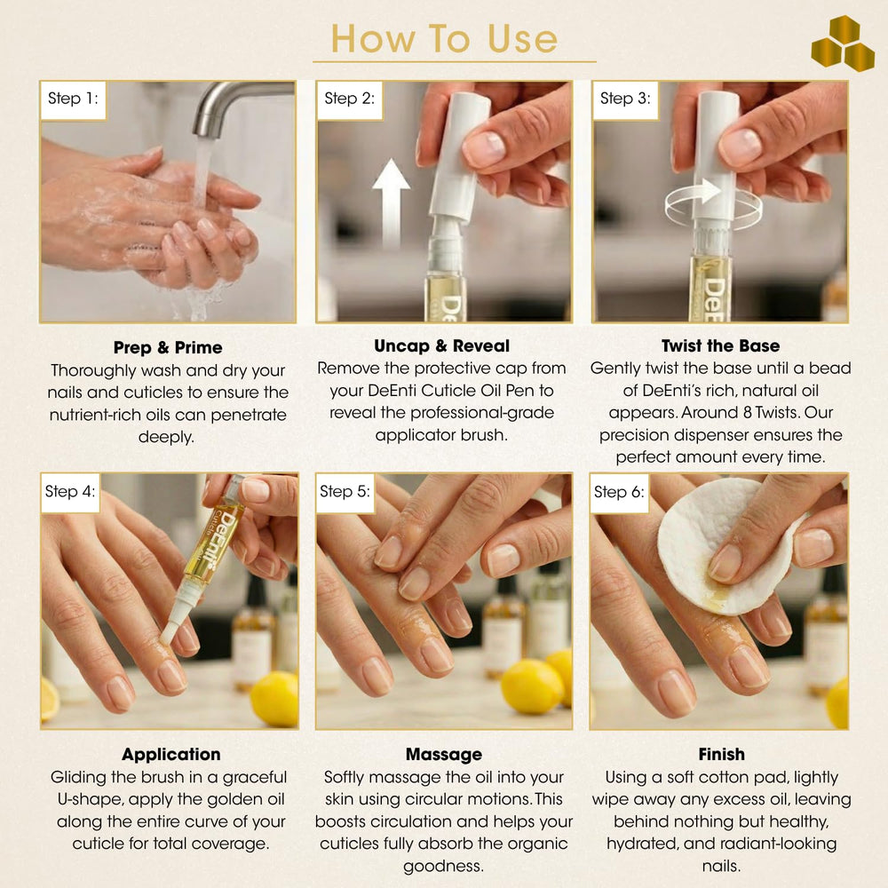 DeEnti pen on salon station showing professional-quality manicure benefit