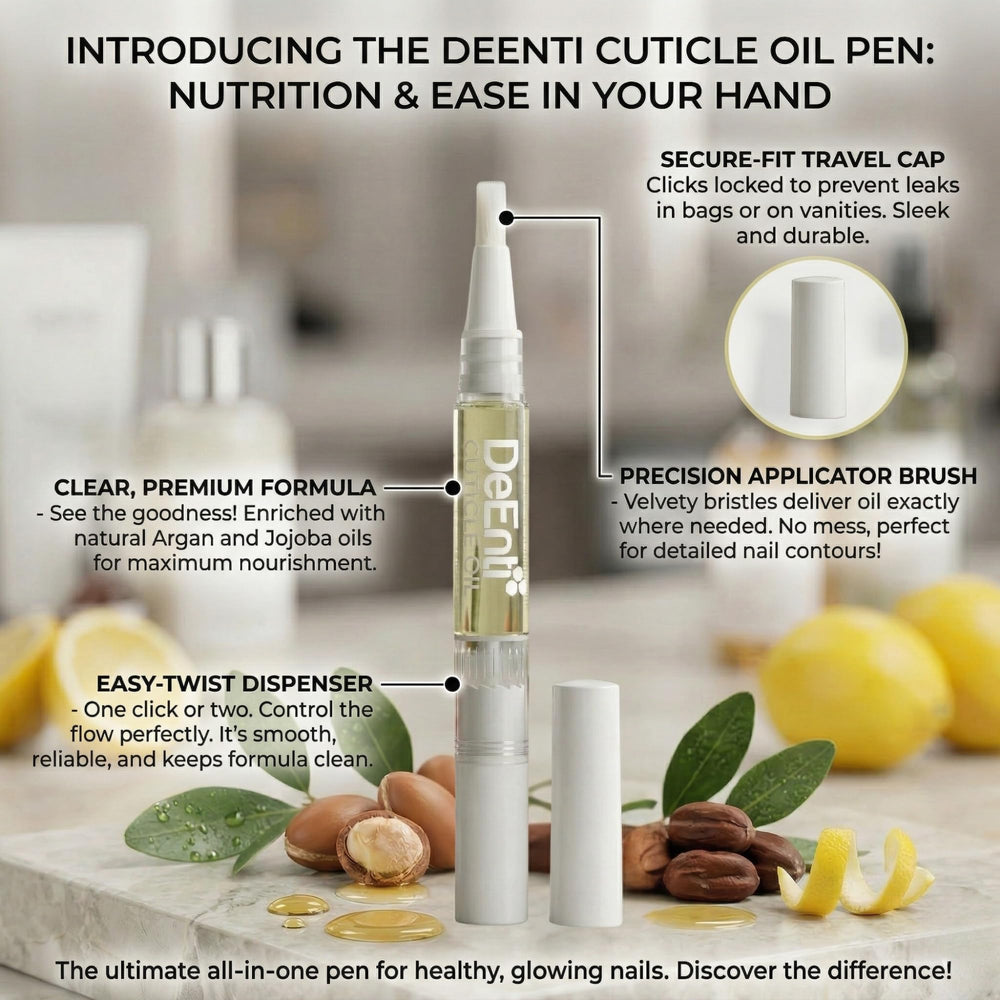 DeEnti oil drop texture close-up showing lightweight absorption benefit