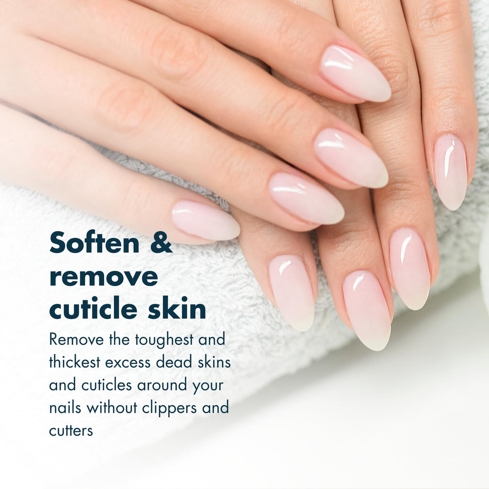 DeEnti gel texture close-up showing smooth formula for fast softening