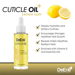 DeEnti label and ingredients list close-up showing natural oils and vitamin E