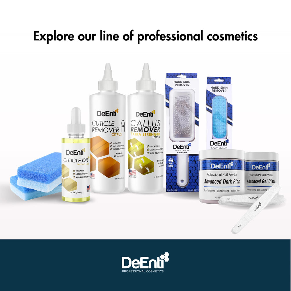 DeEnti bottle in a salon scene showing professional-grade appeal benefit